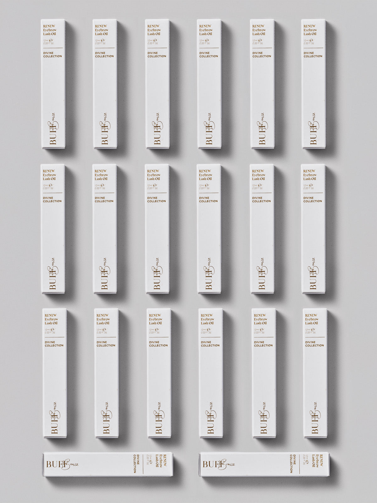 Collection Divine « Renew » : lot complet de vente au détail + présentoir de vente au détail - 20 x 10 ml